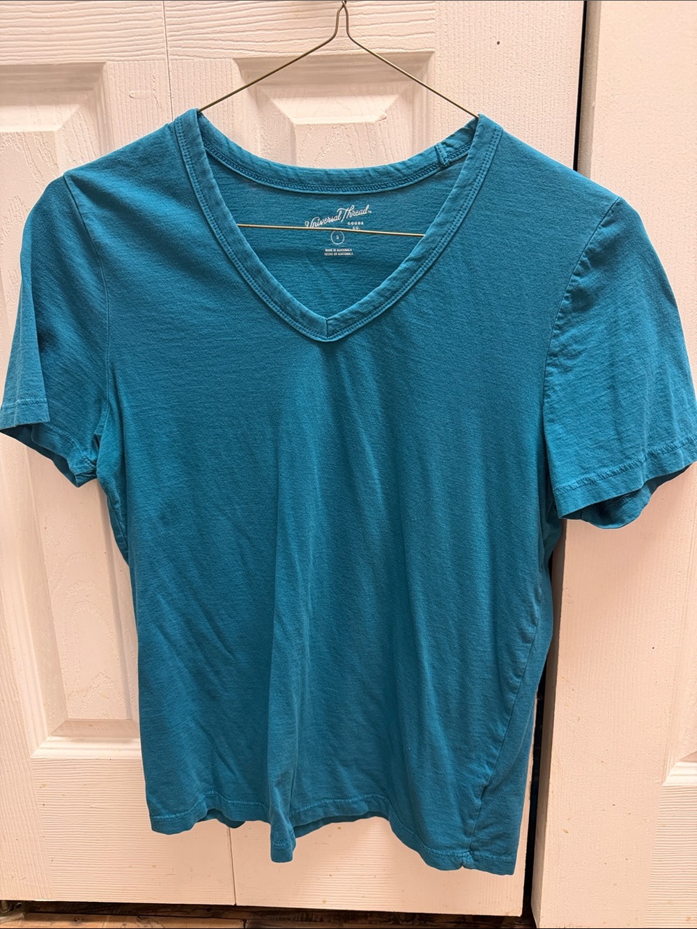 Universal Thread Teal V-Neck Short Sleeve Tee